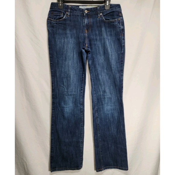 Ann Taylor Denim - Ann Taylor LOFT Jeans Womens Size 16 Slim Fit Dark Wash Denim